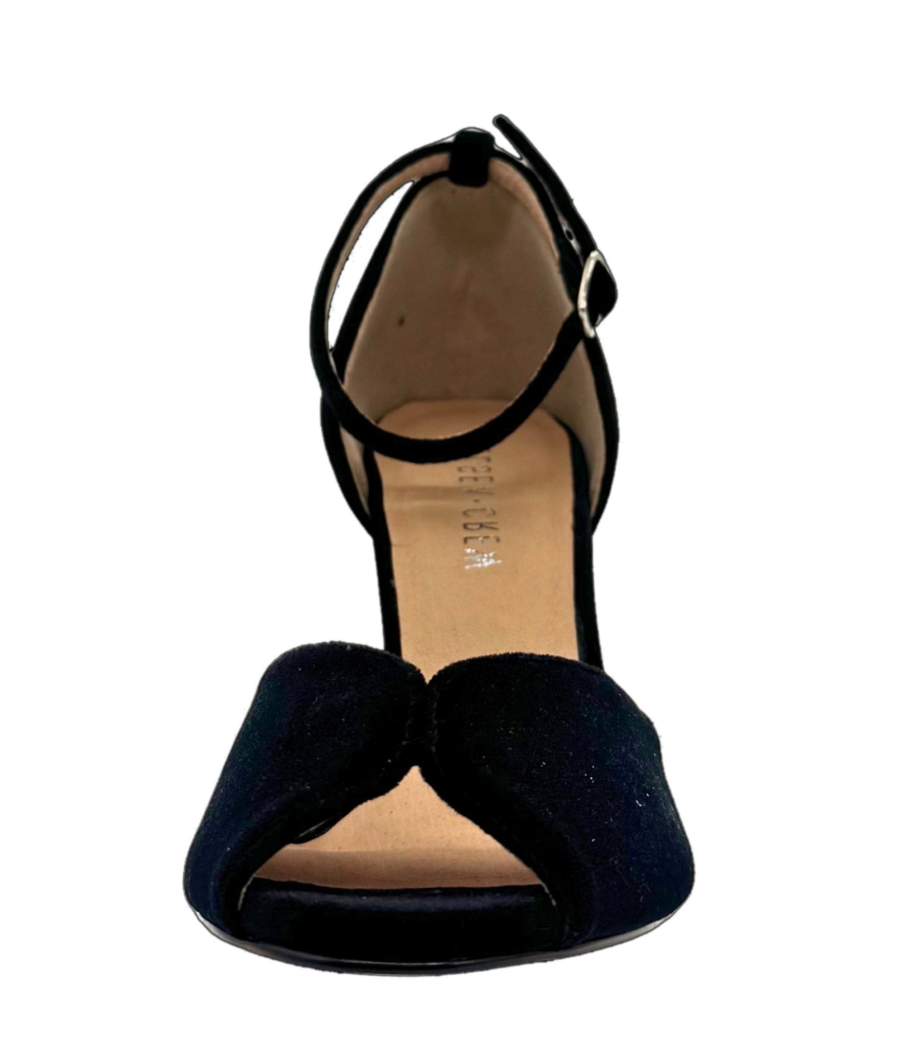Chelsea Crew Black Velvet Lola Pumps - Unique Vintage - Womens, SHOES, HEELS