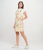 Cherries & Berries Print Cotton Skirt Overalls - Unique Vintage - Womens, BOTTOMS, ROMPERS AND JUMPSUITS