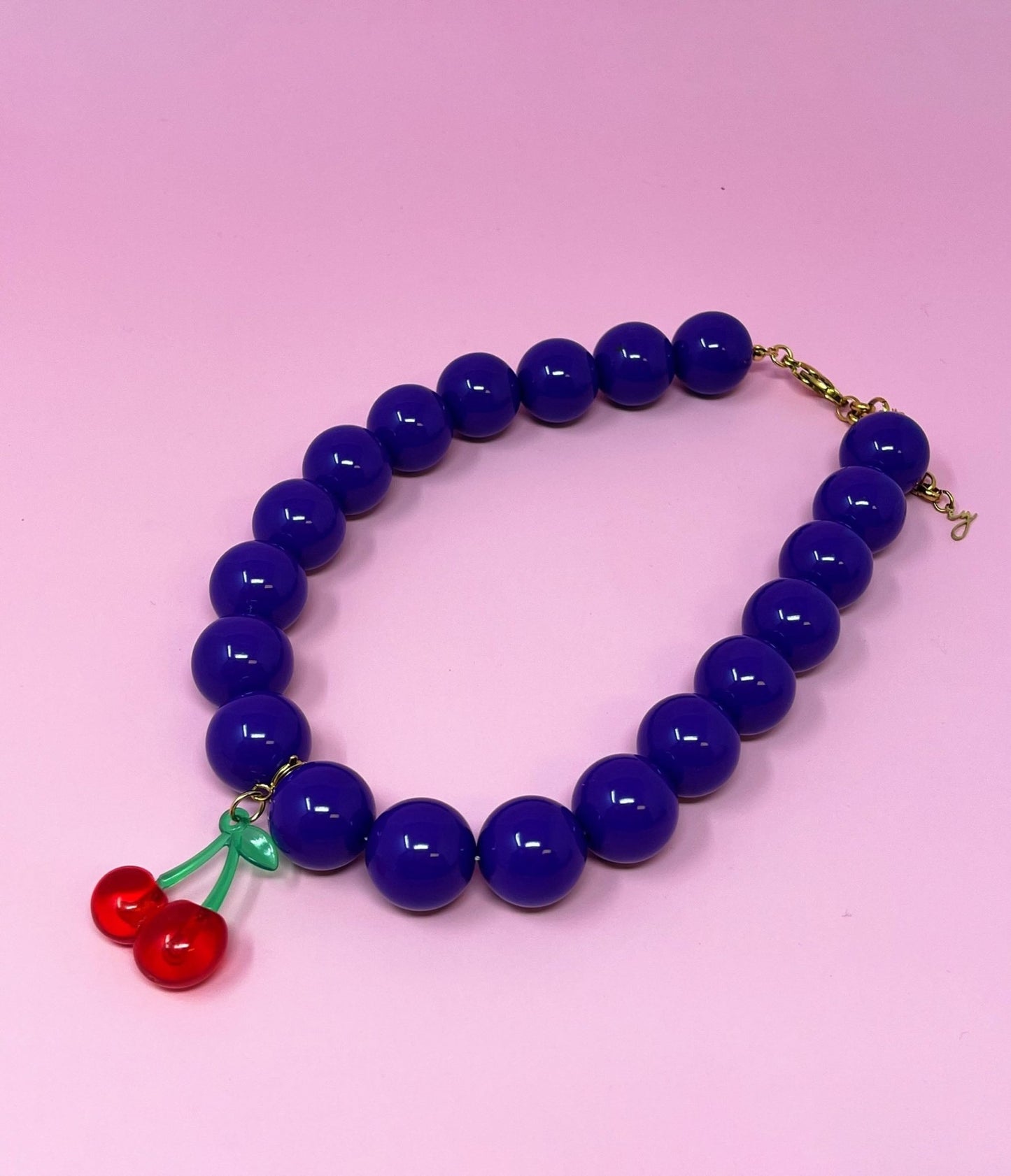 Cherry Bauble Necklace - Unique Vintage - Womens, ACCESSORIES, JEWELRY