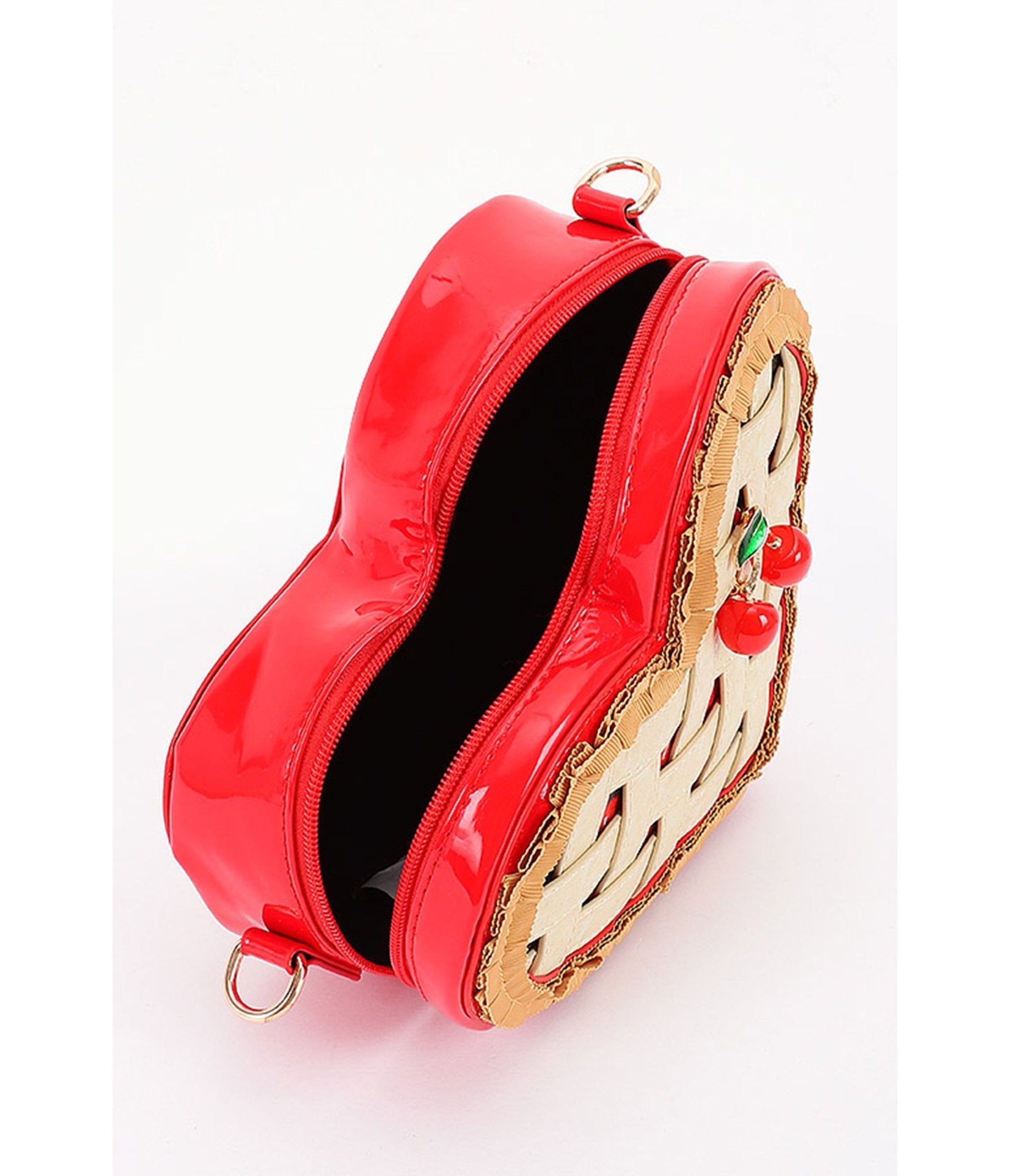 Cherry Pie Heart Crossbody Bag - Unique Vintage - Womens, ACCESSORIES, HANDBAGS