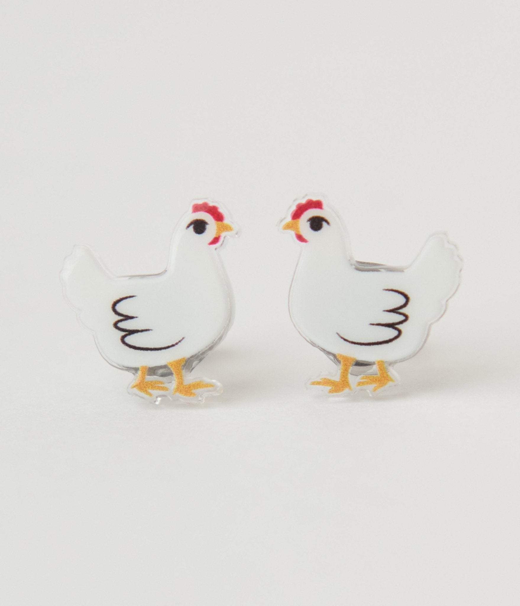 Chicken Earrings - Unique Vintage - Womens, ACCESSORIES, JEWELRY