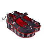 Chocolaticas® Riot Kitty Mary Jane Platforms - Unique Vintage - Womens, SHOES, HEELS