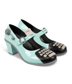 Chocolaticas® Typewriter Mary Jane Pumps - Unique Vintage - Womens, SHOES, SANDALS