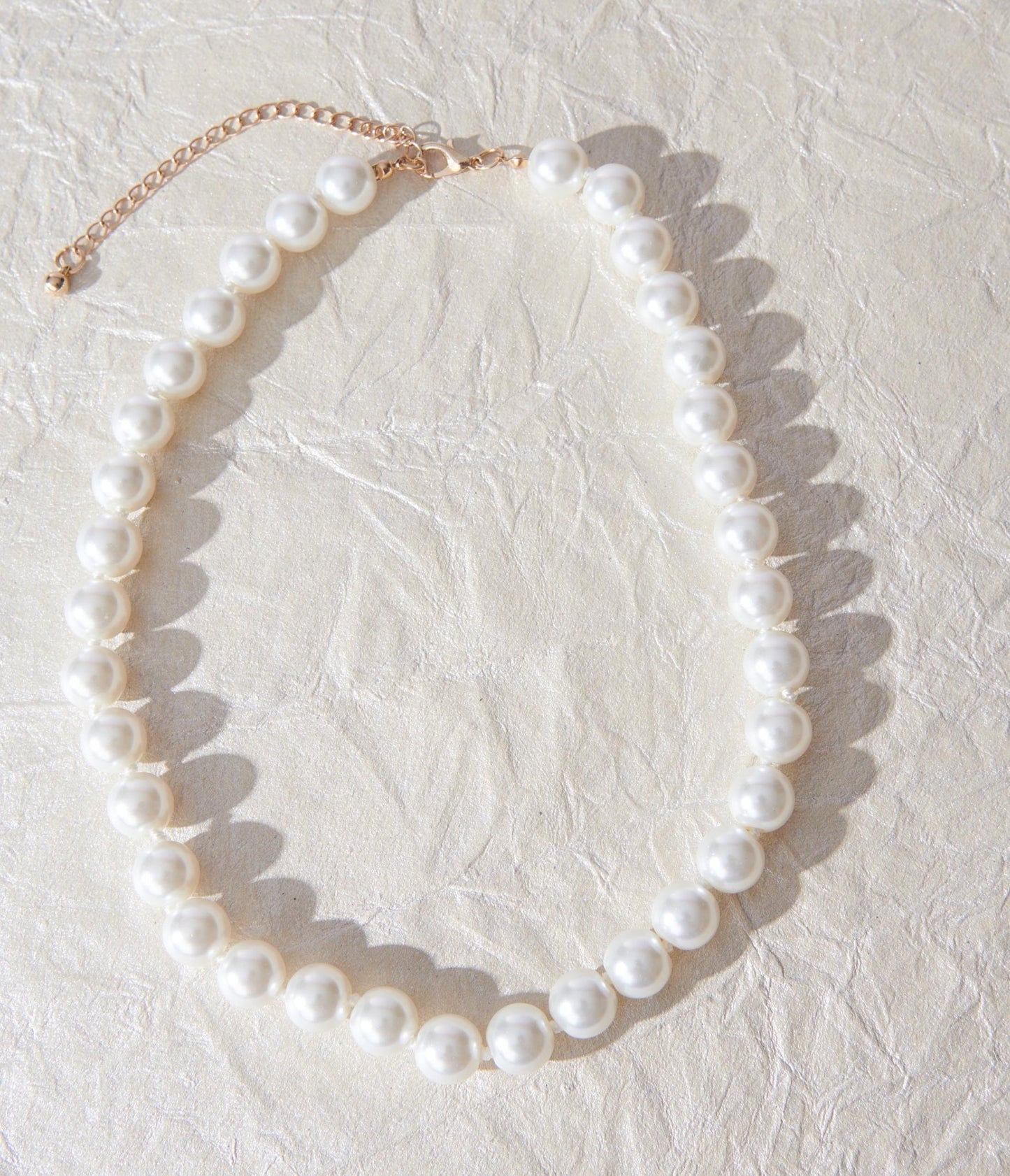Chunky Faux Pearl Necklace - Unique Vintage - Womens, ACCESSORIES, JEWELRY