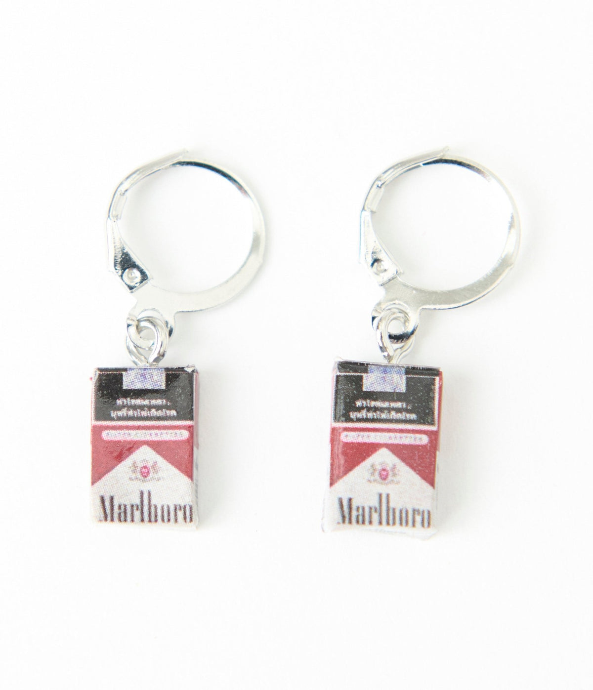 Cigarette Box Earrings - Unique Vintage - Womens, ACCESSORIES, GIFTS/HOME