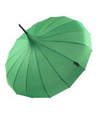 Classic Green Pagoda Umbrella - Unique Vintage - Womens, ACCESSORIES, UMBRELLAS