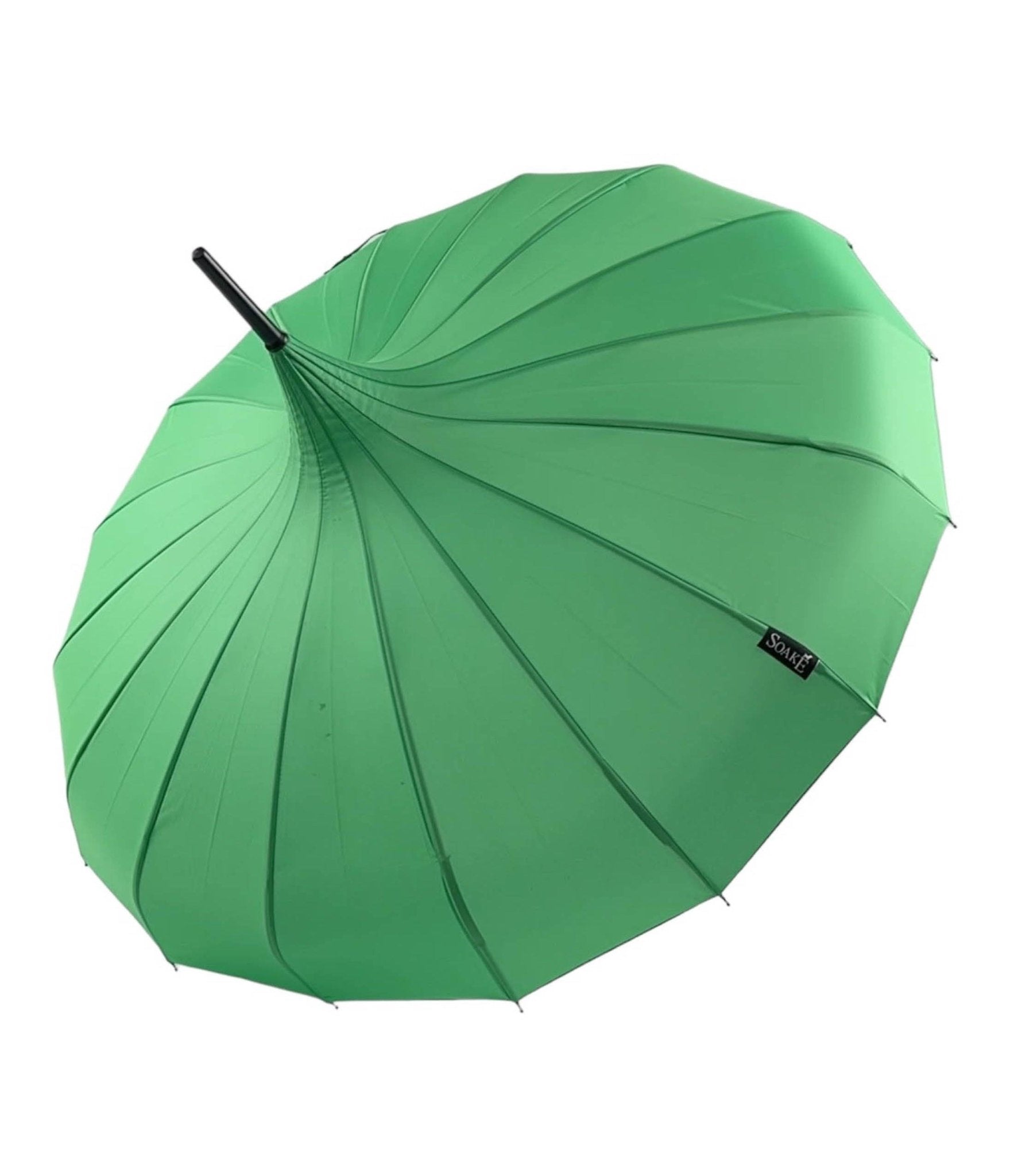 Classic Green Pagoda Umbrella - Unique Vintage - Womens, ACCESSORIES, UMBRELLAS