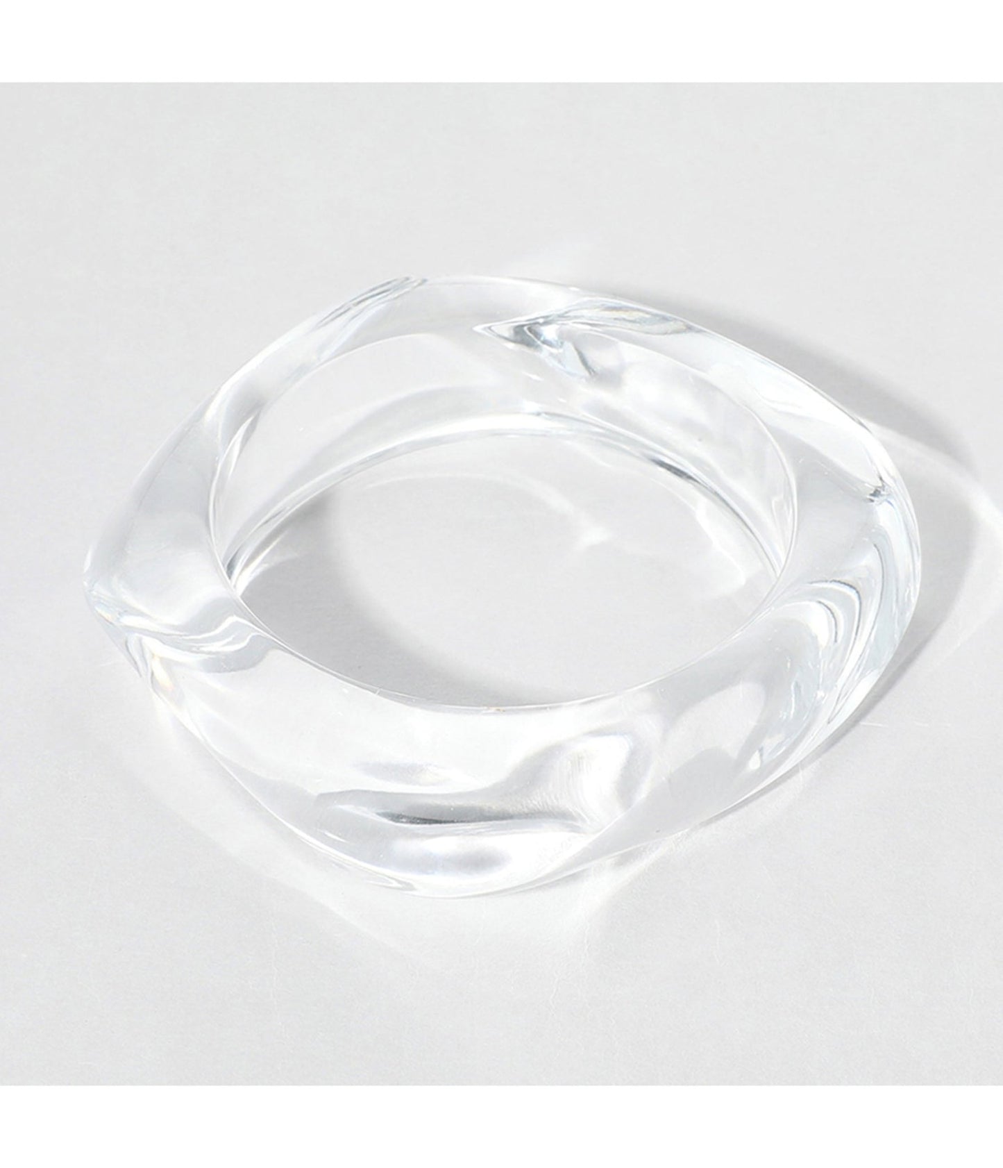Clear Acetate Chunky Bangle - Unique Vintage - Womens, ACCESSORIES, JEWELRY