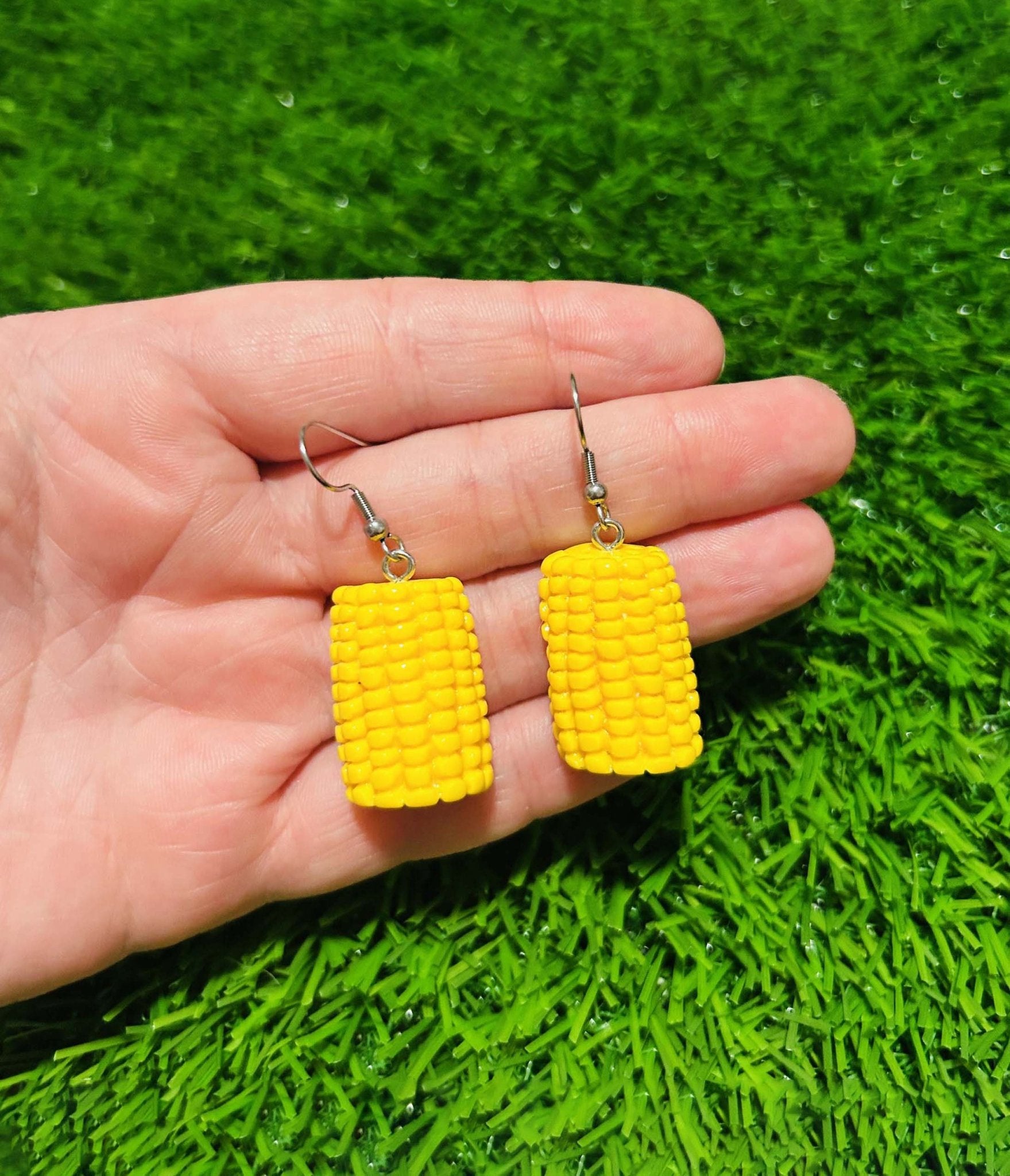 Corn On The Cob Earrings - Unique Vintage - Womens, ACCESSORIES, JEWELRY