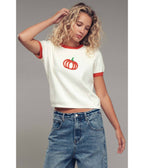 Cream & Pumpkin Embroidered Sweater - Unique Vintage - Womens, TOPS, SWEATERS