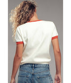 Cream & Pumpkin Embroidered Sweater - Unique Vintage - Womens, TOPS, SWEATERS