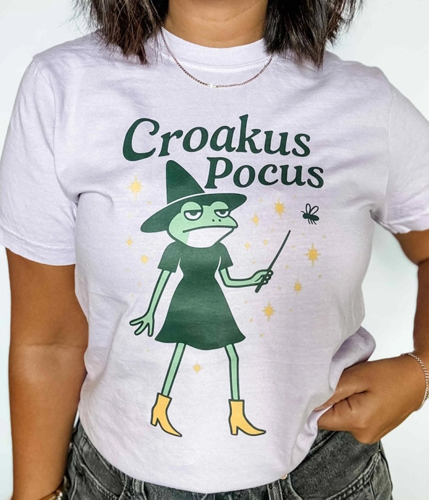 Croakus Pocus Unisex Graphic Tee - Unique Vintage - Womens, GRAPHIC TEES, TEES