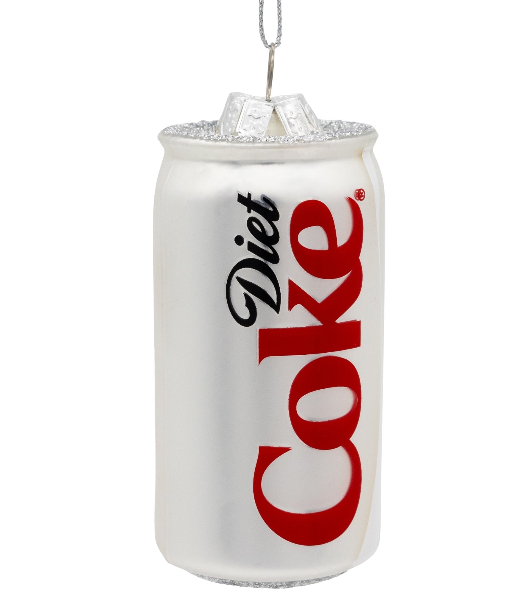 Diet Coke Can Glass Ornament - Unique Vintage - 