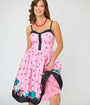 Disney Alice In Wonderland Collection By Unique Vintage Pink Queen of Hearts Sweetheart Swing Dress