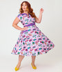 Disney Alice In Wonderland Collection By Unique Vintage Plus Size Wonderland Map Hedda Swing Dress