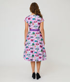 Disney Alice In Wonderland Collection By Unique Vintage Wonderland Map Hedda Swing Dress - Unique Vintage - Womens, DRESSES, SWING