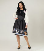 Disney Aristocats Collection by Unique Vintage Aristocats Piano Border Suspender Swing Skirt - Unique Vintage - Womens, BOTTOMS, SKIRTS