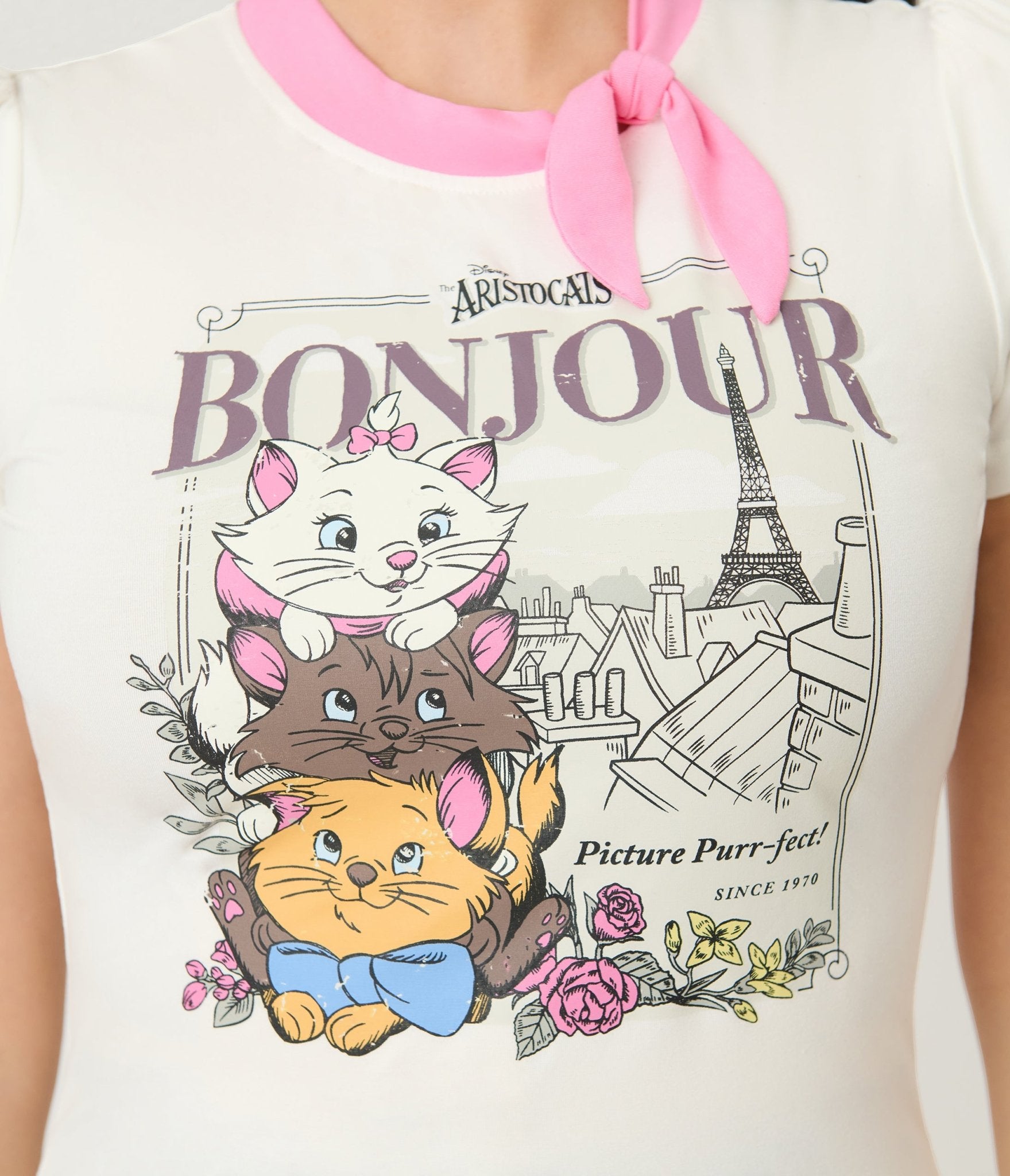 Disney Aristocats Collection by Unique Vintage Bonjour Sweetie Pie Knit Top - Unique Vintage - Womens, TOPS, KNIT TOPS