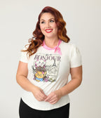 Disney Aristocats Collection by Unique Vintage Plus Size Bonjour Sweetie Pie Knit Top - Unique Vintage - Womens, TOPS, KNIT TOPS