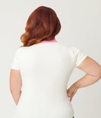 Disney Aristocats Collection by Unique Vintage Plus Size Bonjour Sweetie Pie Knit Top - Unique Vintage - Womens, TOPS, KNIT TOPS