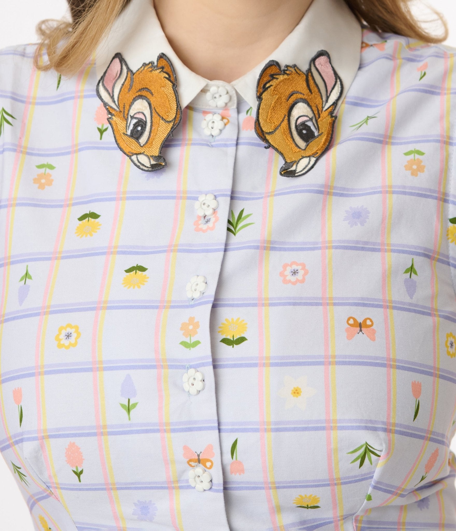 Disney Bambi Collection by Unique Vintage Lavender Spring Plaid Darlene Swing Dress - Unique Vintage - Womens, DRESSES, SWING