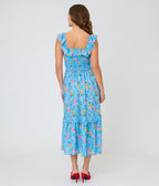 Disney Beauty & the Beast x Unique Vintage Blue Belle Midi Dress - Unique Vintage - Womens, DRESSES, MIDI