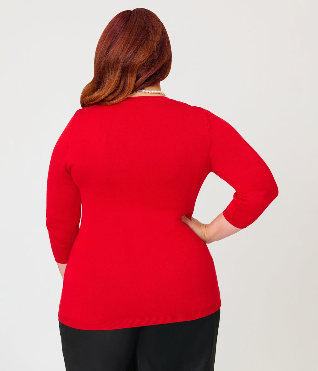 Disney Dumbo Collection by Unique Vintage Plus Size Red Circus Cardigan - Unique Vintage - Womens, TOPS, SWEATERS