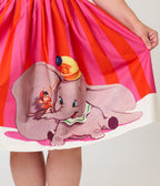 Disney Dumbo Collection by Unique Vintage Plus Size Red & Pink Stripe Dumbo Swing Dress - Unique Vintage - Womens, DRESSES, SWING