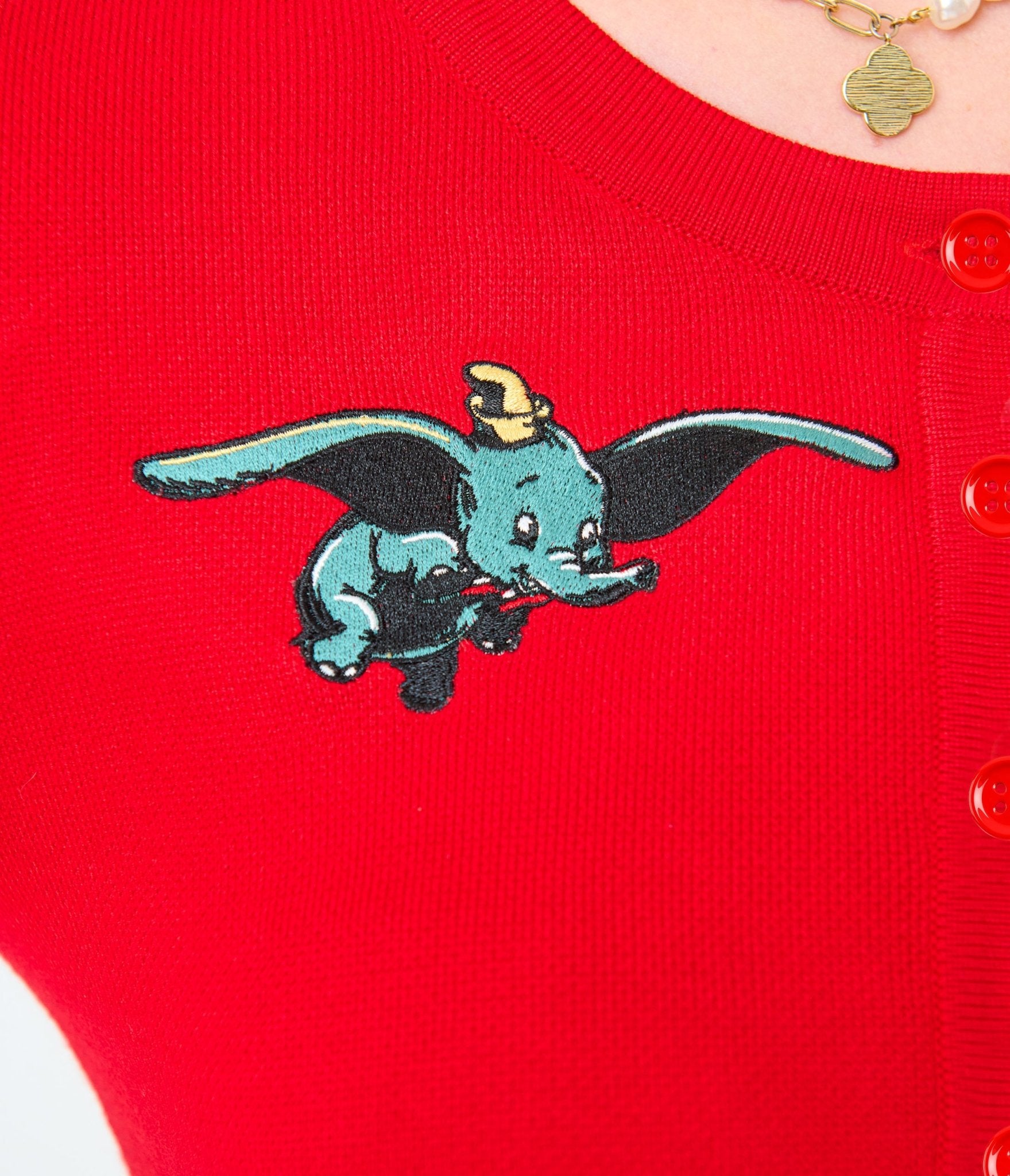 Disney Dumbo Collection by Unique Vintage Red Circus Cardigan - Unique Vintage - Womens, TOPS, SWEATERS