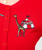 Disney Dumbo Collection by Unique Vintage Red Circus Cardigan - Unique Vintage - Womens, TOPS, SWEATERS