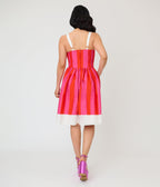 Disney Dumbo Collection by Unique Vintage Red & Pink Stripe Dumbo Swing Dress - Unique Vintage - Womens, DRESSES, SWING