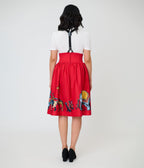 Disney Dumbo Collection by Unique Vintage Red Ringmaster Suspender Swing Skirt - Unique Vintage - Womens, BOTTOMS, SKIRTS
