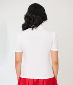 Disney Dumbo Collection by Unique Vintage White Timothy Mouse Collar Cotton Blouse - Unique Vintage - Womens, TOPS, WOVEN TOPS