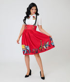 Disney Dumbo Collection by Unique Vintage White Timothy Mouse Collar Cotton Blouse - Unique Vintage - Womens, TOPS, WOVEN TOPS