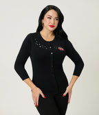 Disney Fantasia Collection by Unique Vintage Sorcerers Apprentice Cardigan - Unique Vintage - Womens, TOPS, SWEATERS