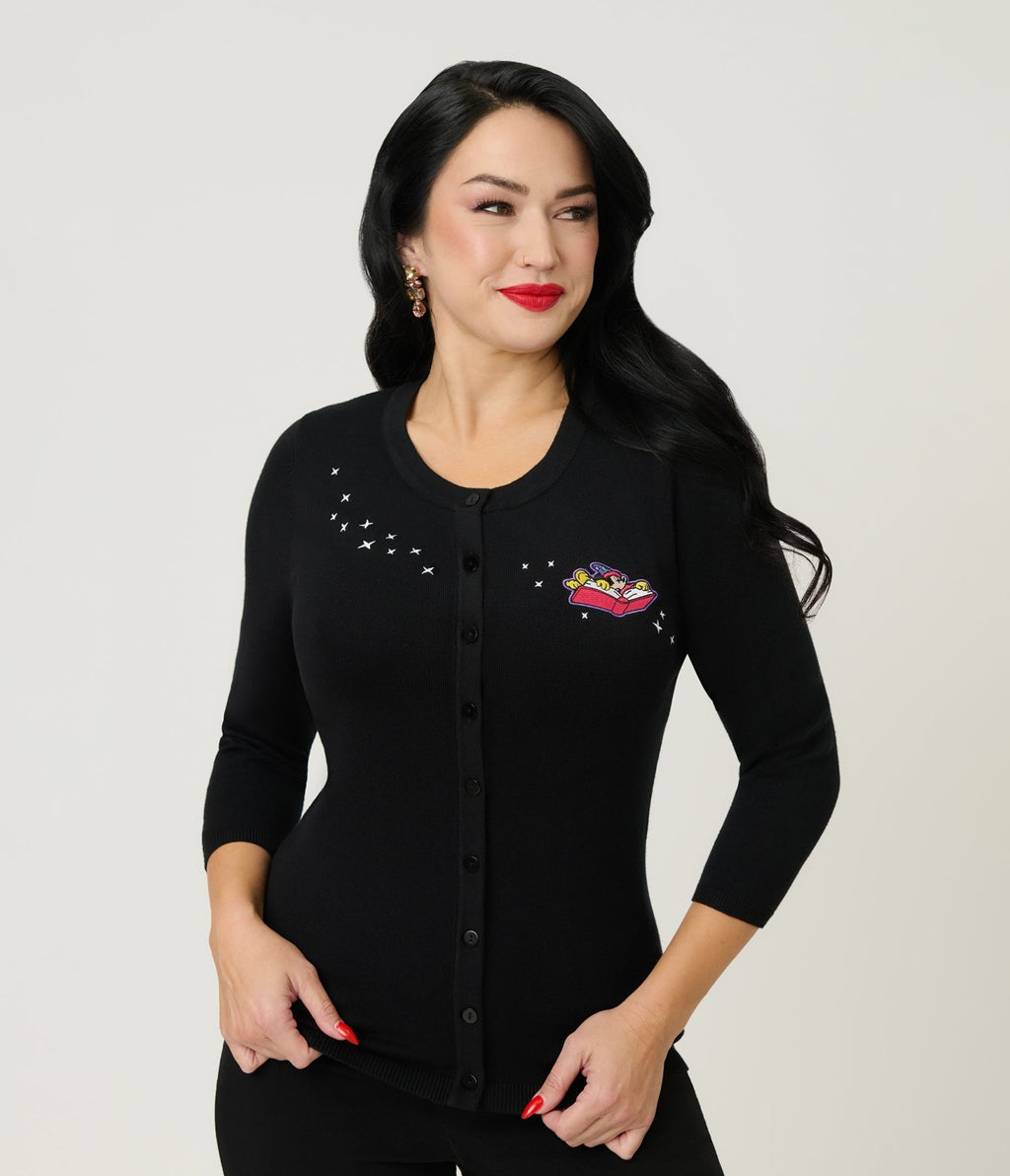 Disney Fantasia Collection by Unique Vintage Sorcerers Apprentice Cardigan - Unique Vintage - Womens, TOPS, SWEATERS