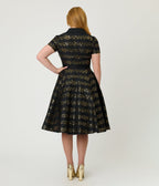 Disney Fantasia Collection by Unique Vintage Sorcerers Apprentice Cotton Swing Dress - Unique Vintage - Womens, DRESSES, SWING