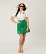 Disney Food Collection by Smak Parlour Green Mickey Citrus Corduroy Mini Skirt