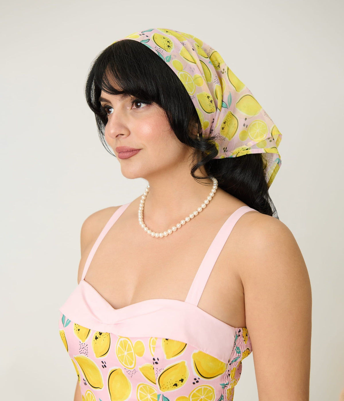 Disney Food Collection by Unique Vintage Pink Lemonade Hair Scarf - Unique Vintage - Womens, ACCESSORIES, HAIR