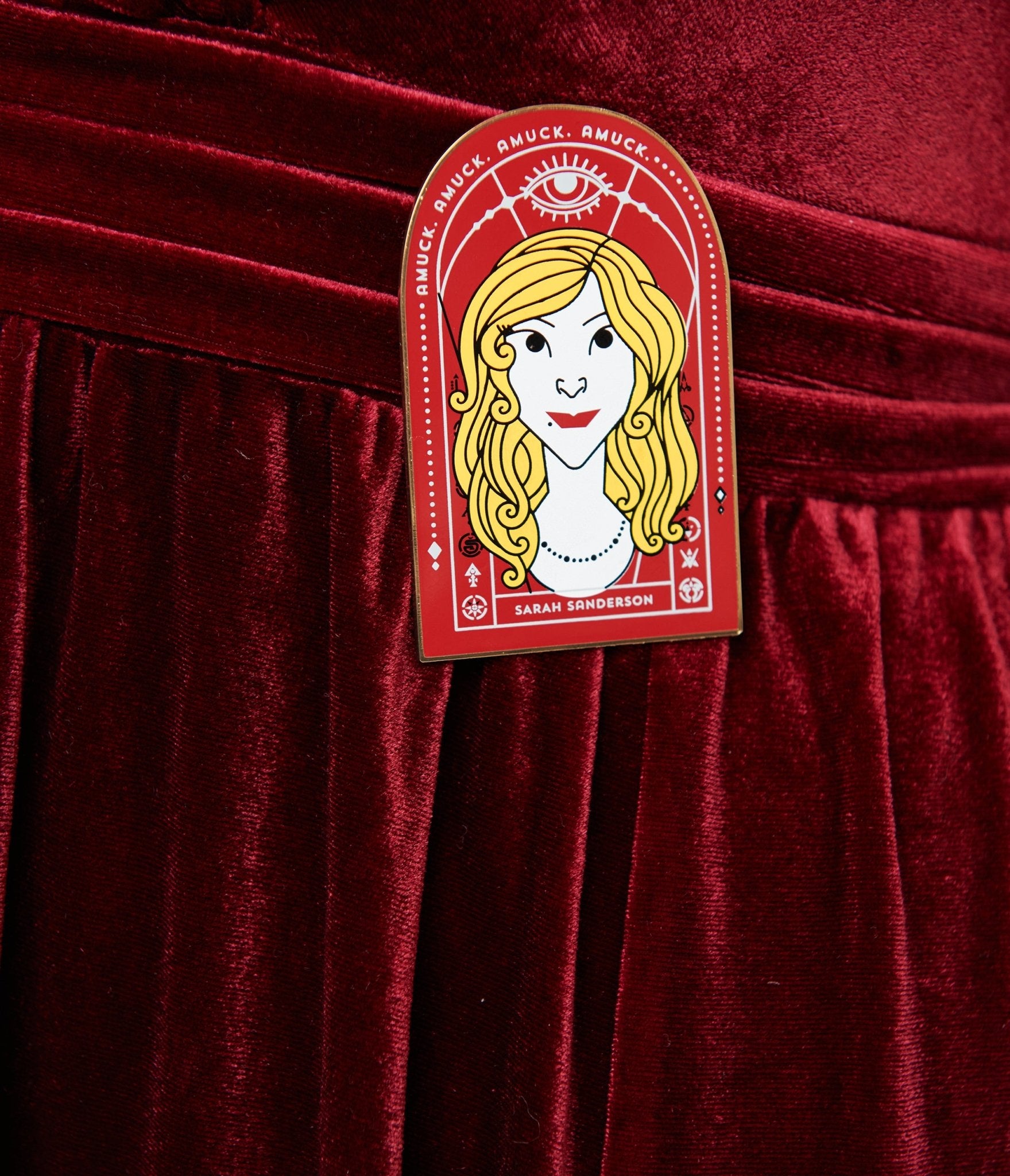 Disney Hocus Pocus Collection by Unique Vintage Plus Size Burgundy Velvet & Spiderweb Sequin Cape Gown - DRESSES