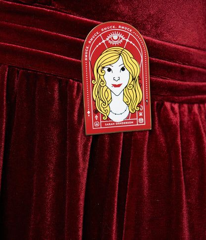 Disney Hocus Pocus Collection by Unique Vintage Plus Size Burgundy Velvet & Spiderweb Sequin Cape Gown - DRESSES