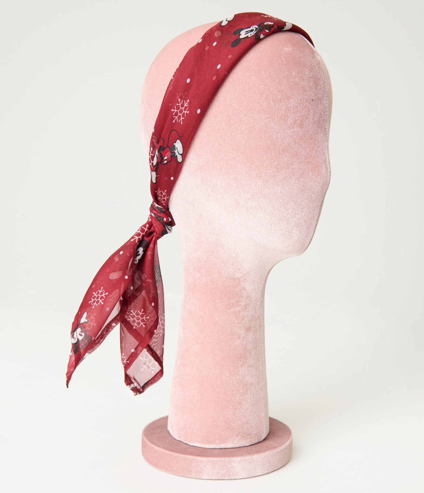 Disney Holiday Collection by Unique Vintage Mickey Holiday Hair Scarf - Unique Vintage - Womens, ACCESSORIES, HAIR