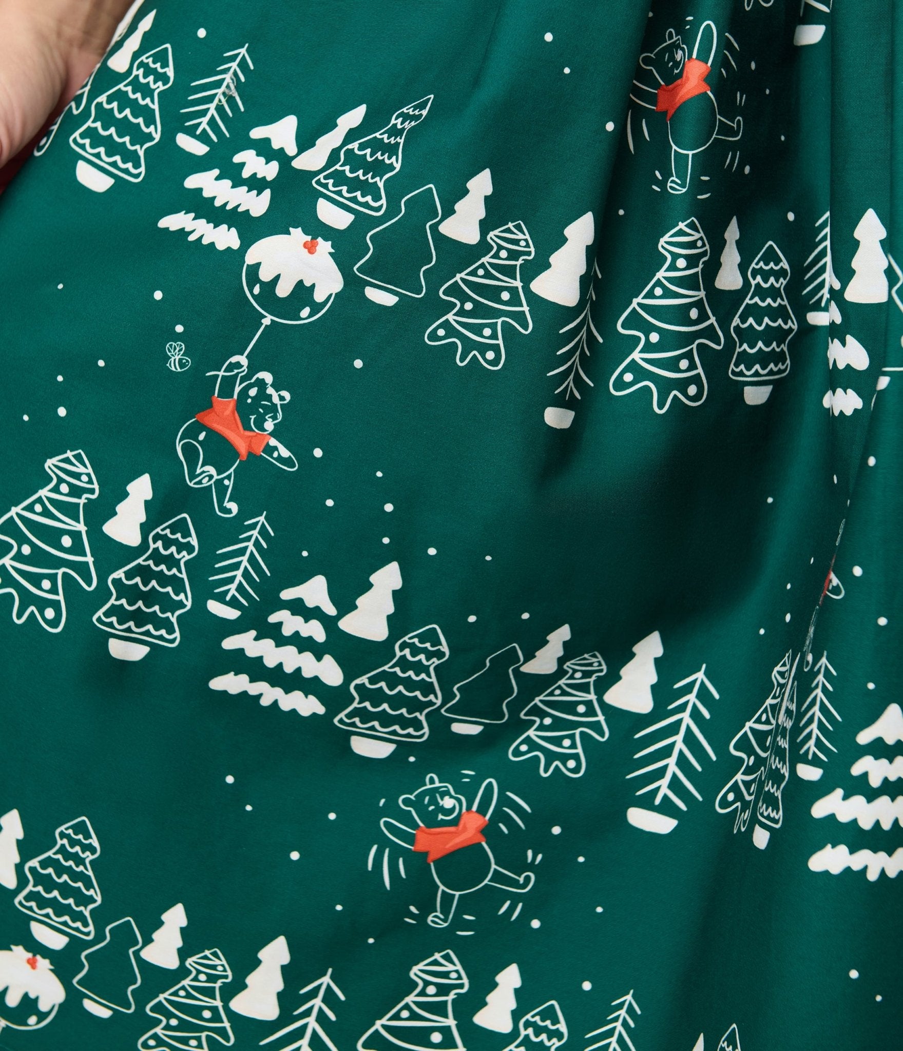 Disney Holiday Collection by Unique Vintage Winnie The Pooh Belted Alexis Swing Dress - Unique Vintage - Womens, DRESSES, SWING