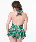 Disney Mickey & Friends by Unique Vintage Tropical Mickey Print Wendy Swimsuit - Unique Vintage - Womens, SWIM, TOP