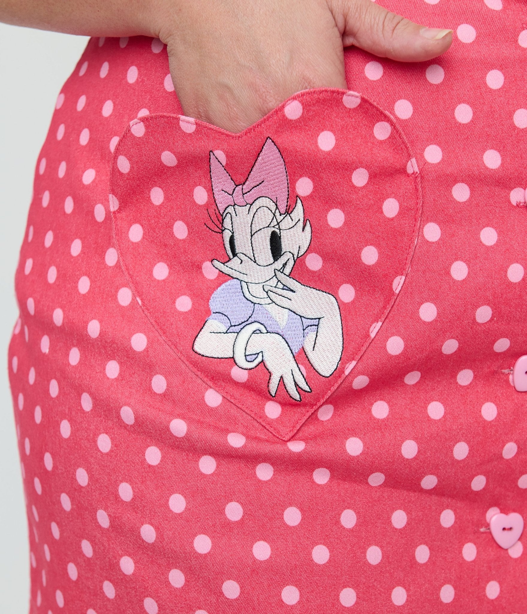 Disney Mickey & Friends Collection by Smak Parlour Plus Size Minnie & Daisy Galentines Mini Skirt - Unique Vintage - Womens, BOTTOMS, SKIRTS