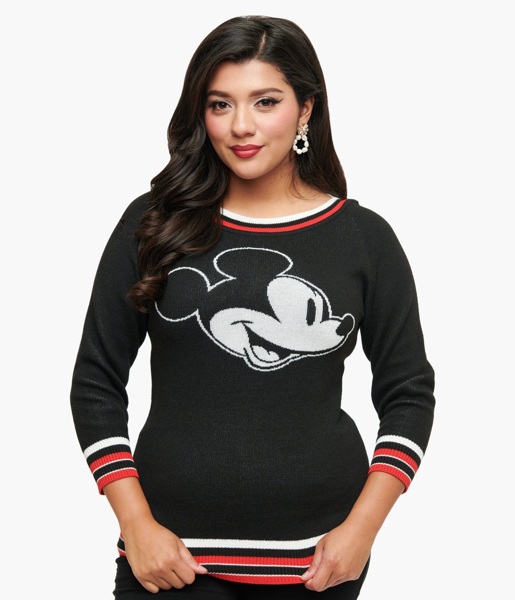 Disney Mickey & Friends Collection by Unique Vintage Classic Mickey Sweater - Unique Vintage - Womens, TOPS, SWEATERS