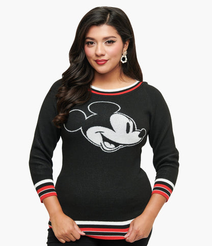 Disney Mickey & Friends Collection by Unique Vintage Classic Mickey Sweater - Unique Vintage - Womens, TOPS, SWEATERS