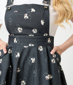 Disney Mickey & Friends Collection by Unique Vintage Mickey Face Pinafore Skirt - Unique Vintage - Womens, BOTTOMS, SKIRTS