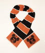 Disney Mickey & Friends Collection by Unique Vintage Mickey Jack-O-Lantern Striped Knit Scarf