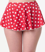 Disney Mickey & Friends Collection by Unique Vintage Minnie Red & White Dot Coronado Swim Skirt - Unique Vintage - Women